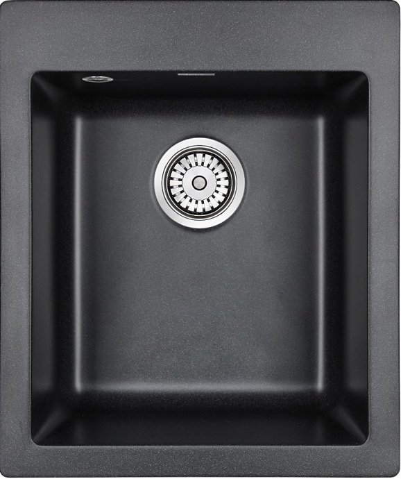 Мойка кухонная Paulmark Leer PM104249-BL черный - 0