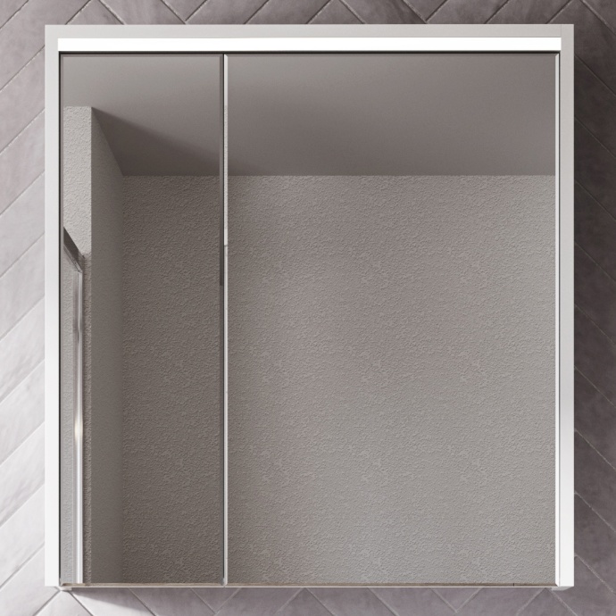 Зеркало-шкаф STWORKI Хельсинки 80 с подсветкой светодиодной, белое,
прямоугольное, российское 1A231602HI010 - 0
