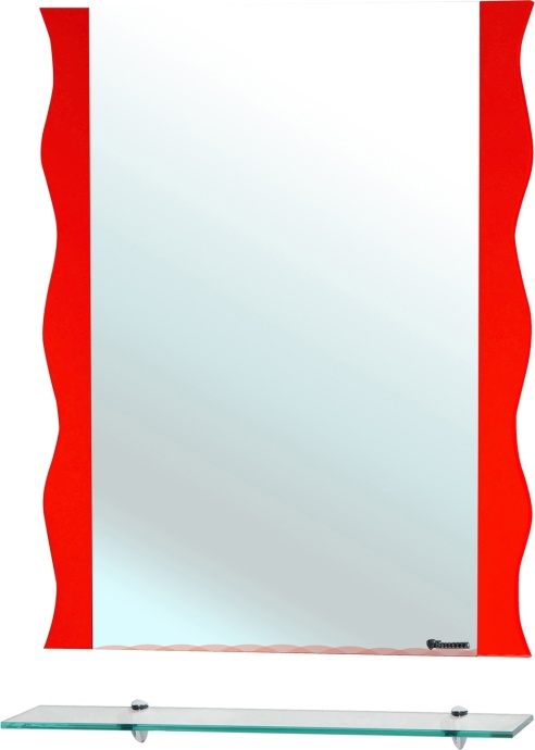 Зеркало Bellezza Мари Волна 70 красное 4612911030036 - 0
