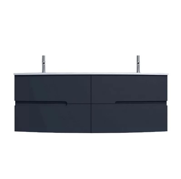 EB1891RU-G98 Nona  Мебель с интегрированными ручками, глянцевый темно-синий, 140 см, 4 ящика - 0