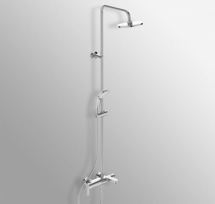 BC749AA душевая система Idealrain Eco Cerafine O с настенным смесителем для ванны CERAFIN (хром) - 1
