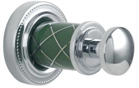 Крючок Boheme Murano хром с зеленым 10906-GR-CR - 0