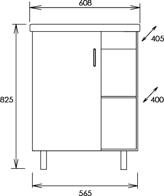 Комплект мебели Onika Тимбер ФОСТЕР-60 белый матовый/дуб сонома (106115) - 7