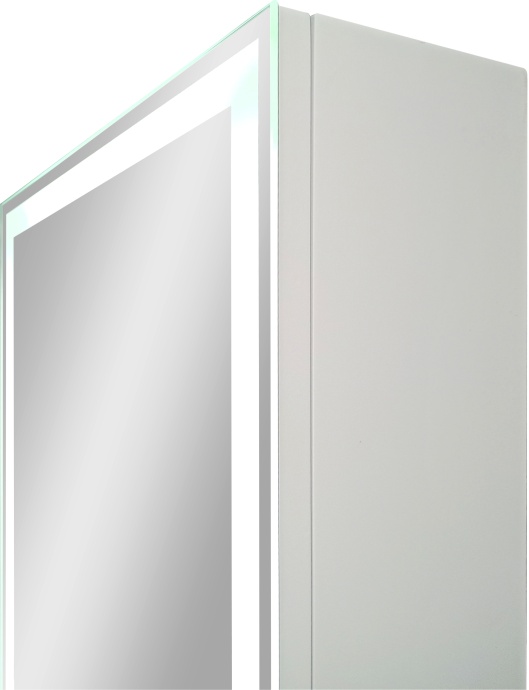 Шкаф-пенал с зеркалом STWORKI Кронборг МВК104 40, с подсветкой, белый - 8