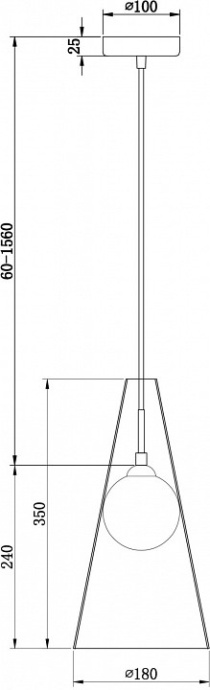 Подвесной светильник Freya Toper FR5389PL-01BS - 2