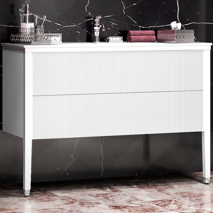 Комплект мебели напольный Opadiris Рубинно 120 белый - 1