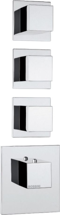 Термостат Bossini Cube 3 Outlets LP Z032205 для ванны с душем, хром Z032205.030 - 1