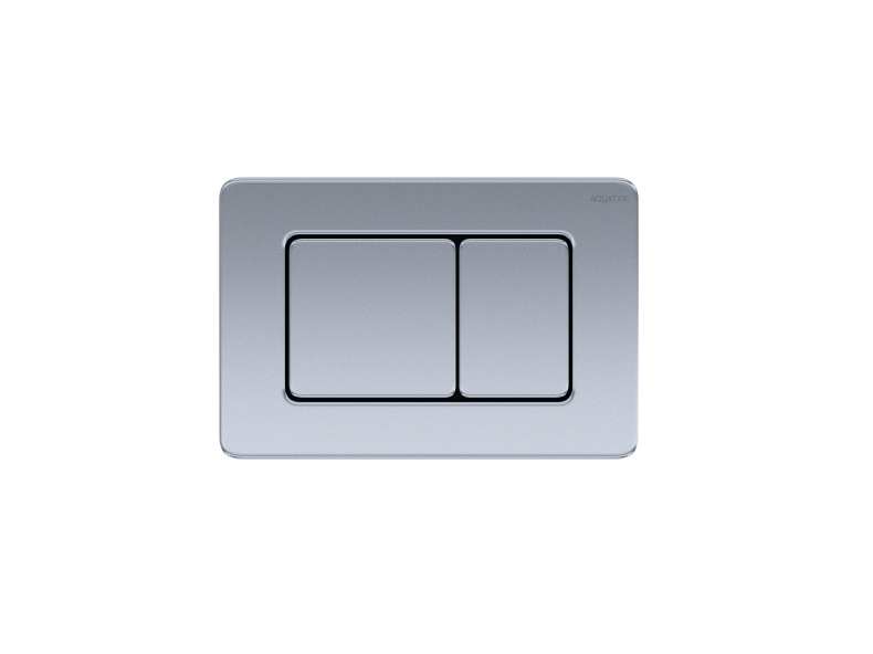 KDI-0000032 (003A) Панель смыва нержавеющая сталь (клавиша квадрат) - 0