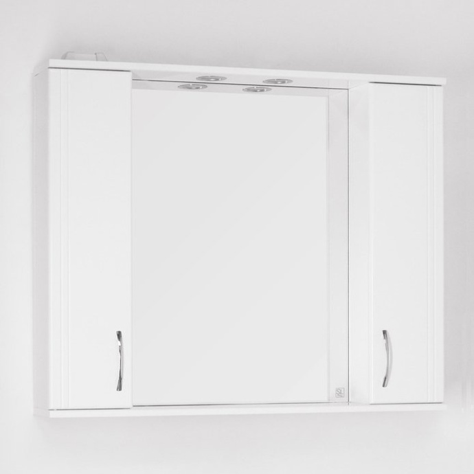Зеркало-шкаф Style Line Эко Стандарт Панда 100/С белый ЛС-00000239 - 0