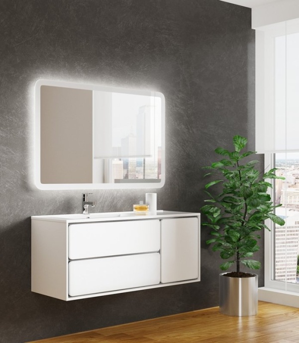 Комплект мебели Sanvit Бруно -2 120 L белый глянец - 1