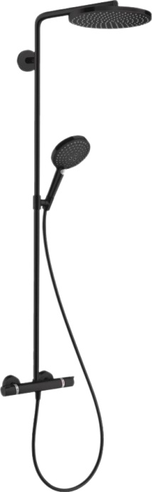 Душевая стойка Hansgrohe Raindance Select S Showerpipe 240 1jet P с термостатом, черный 27633670 - 0