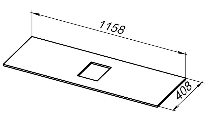 Столешница под раковину Allen Brau Priority 120 бежевая структура 1.31012.B-S - 3
