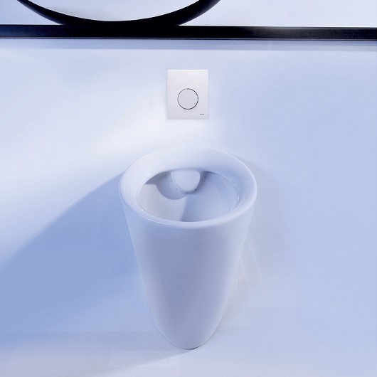 Кнопка смыва TECE Loop Urinal 9242660 белое стекло, кнопка хром - 2