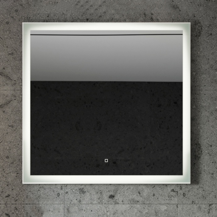Зеркало STWORKI Эстерсунд 90 белое матовое, с подсветкой, сенсор на зеркале 259343 - 0