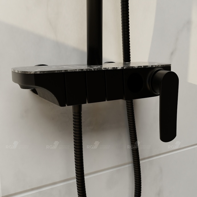 Душевой комплект RGW Shower Panels SP-33B черный матовый 51140133-04 - 2