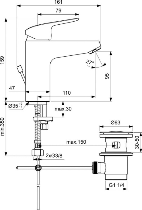 Душевой комплект Ideal Standard Ceraflex BD001AA - 9
