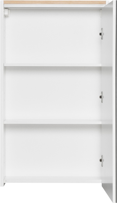 Зеркало-шкаф STWORKI Дублин 50 с подсветкой, навесное, белое, прямоугольное 1A227002DN010 - 4