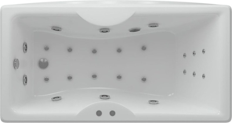 Акриловая ванна Aquatek Феникс 180 см с гидромассажем и экраном FEN180-0000006 - 0