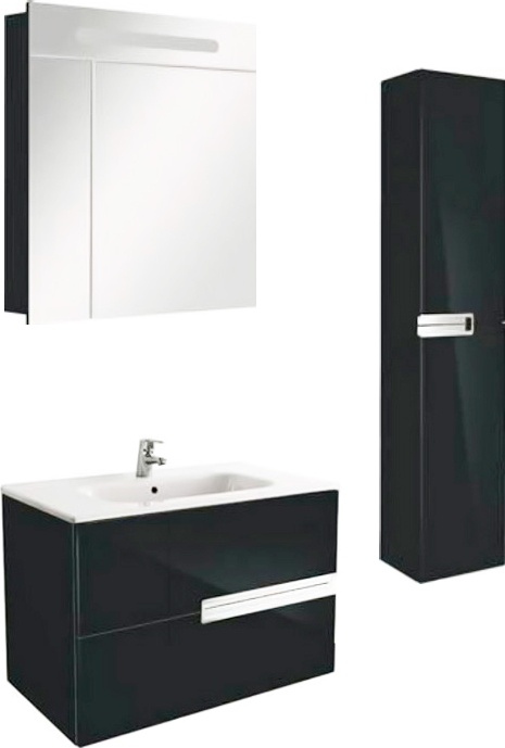 Мебель для ванной Roca Victoria Nord Black Edition 80 черная - 5