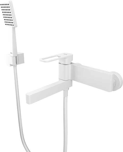 Смеситель Iddis Slide для ванны с душем, белый SLIWT00i02 - 0