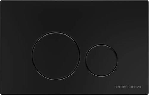 Комплект подвесного унитаза с инсталляцией Ceramica Nova Play с черной матовой кнопкой Round CN3001_1001B_1000 - 4