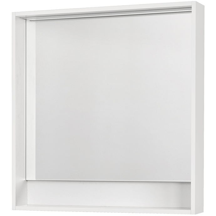 Зеркало-шкаф Aquaton Капри 80 с подсветкой белый глянцевый 1A230402KP010 - 0