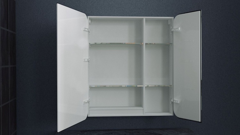 Зеркало-шкаф с подсветкой, левый ART&MAX VERONA  AM-Ver-700-800-2D-L-DS-F - 2