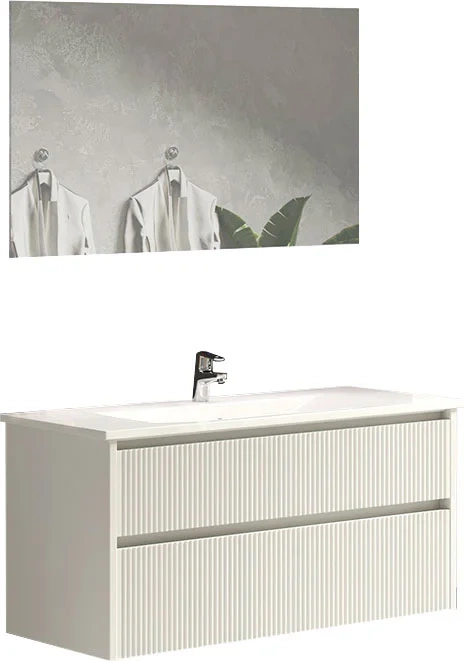 Комплект мебели Sanvit Рольф-2 120 белый глянец - 0