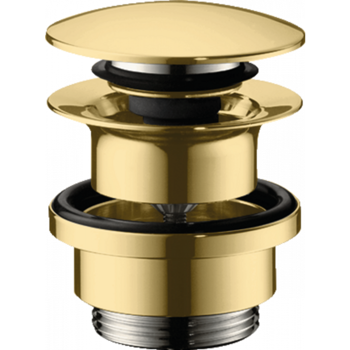 Донный клапан для раковины Hansgrohe полированное золото 50100990 - 0