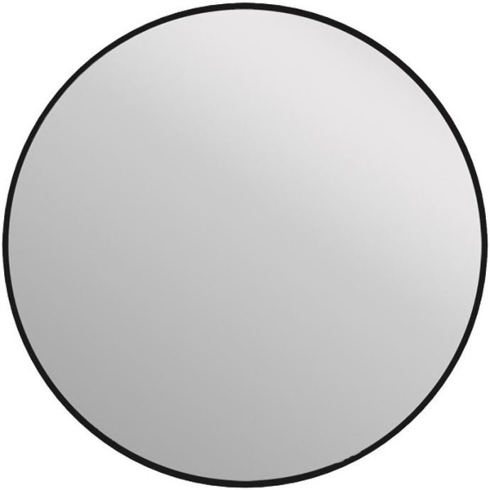 Зеркало Cersanit ECLIPSE smart 80x80 с подсветкой круглое черная рамка 64147 - 0