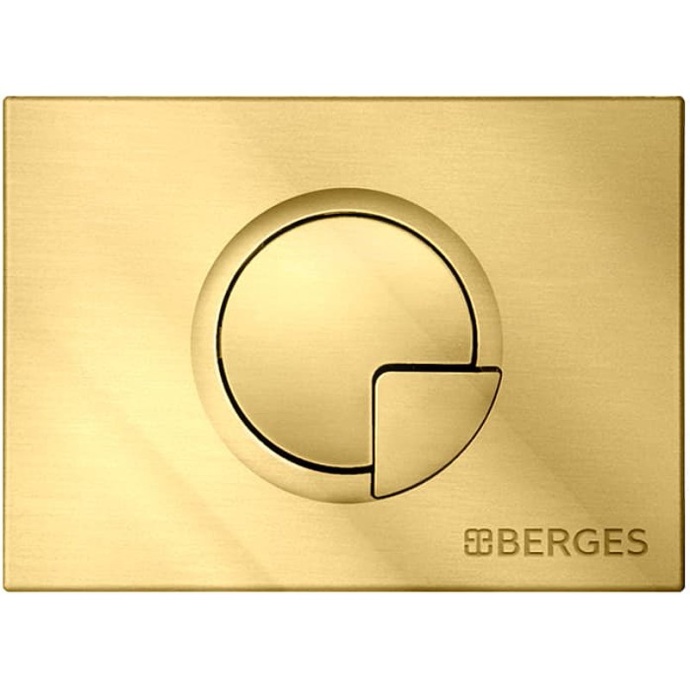 Кнопка смыва Berges Novum R9 золото глянцевое 040029 - 0