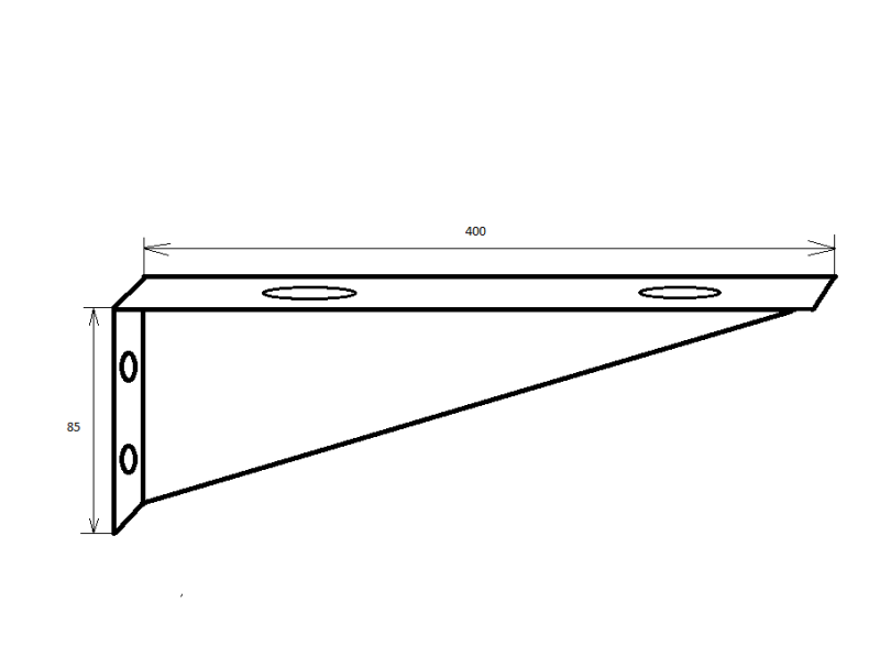 Крепежный набор для прямых столешниц Armadi Art Flat 869 - 1