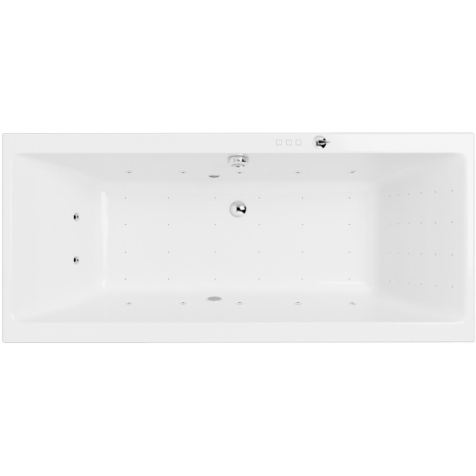 Акриловая ванна Excellent Pryzmat 160х75 белая с гидромассажем WAEX.PRY16.NANO.CR - 0