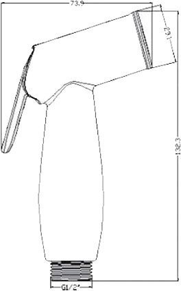 Смеситель Swedbe Olymp 1860 для раковины с гигиеническим душем - 2
