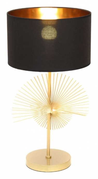 Настольная лампа декоративная LUMINA DECO Fabi LDT 5534 GD+BK - 1