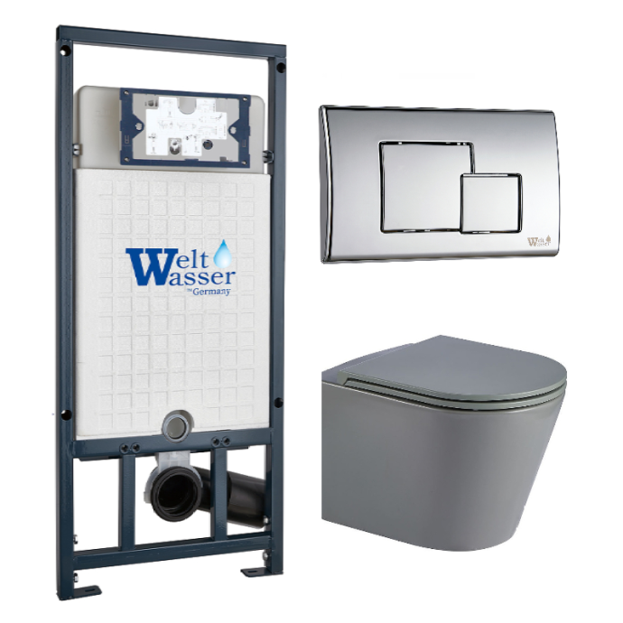 Комплект Weltwasser MARBERG 507 + SALZBACH 041 MT-GR + MAR 507 SE  10000011123 - 0