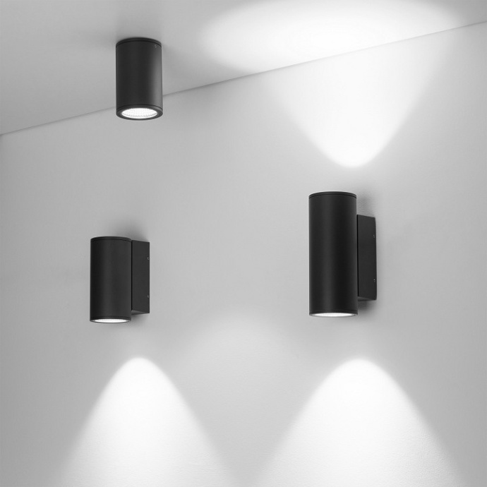 Уличный настенный светодиодный светильник Arlight LGD-Forma-Wall-Twin-R90-2x12W Warm3000 029970 - 1