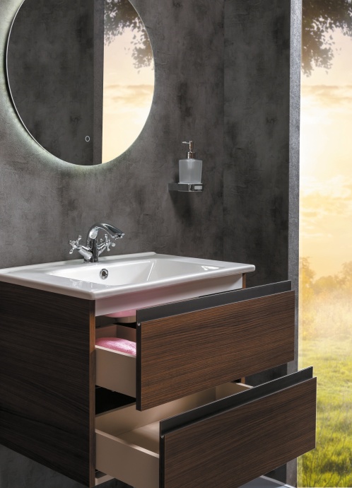 Мебель для ванной Armadi Art Capolda 65 dark wood - 4