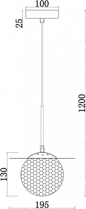 Подвесной светильник F-promo Roshni 3050-1P - 1
