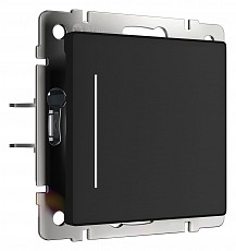 Выключатель сенсорый одноклавишный с подсветкой и функцией Wi-Fi, без рамки Werkel черные W4513008 - 1