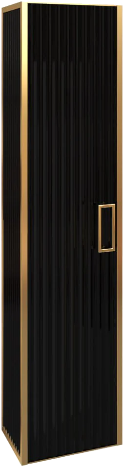 Шкаф-пенал Armadi Art Monaco подвесной черный глянец - золото 868-BG - 0