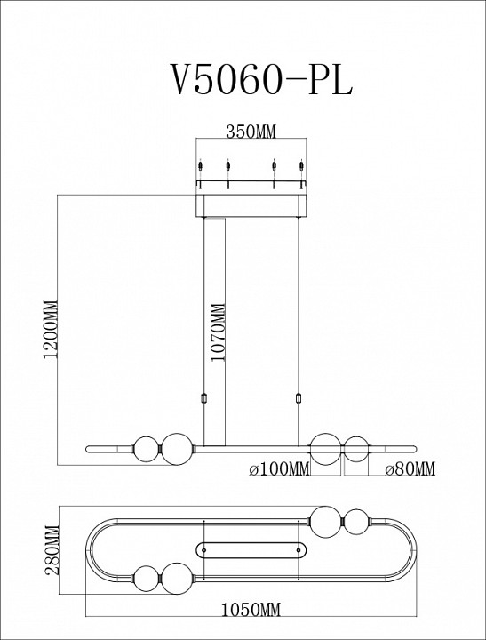 Подвесной светильник Moderli Eclipce V5060-PL - 2