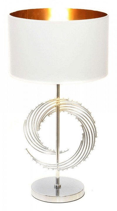 Настольная лампа декоративная LUMINA DECO Fabi LDT 5531 CHR+WT - 2