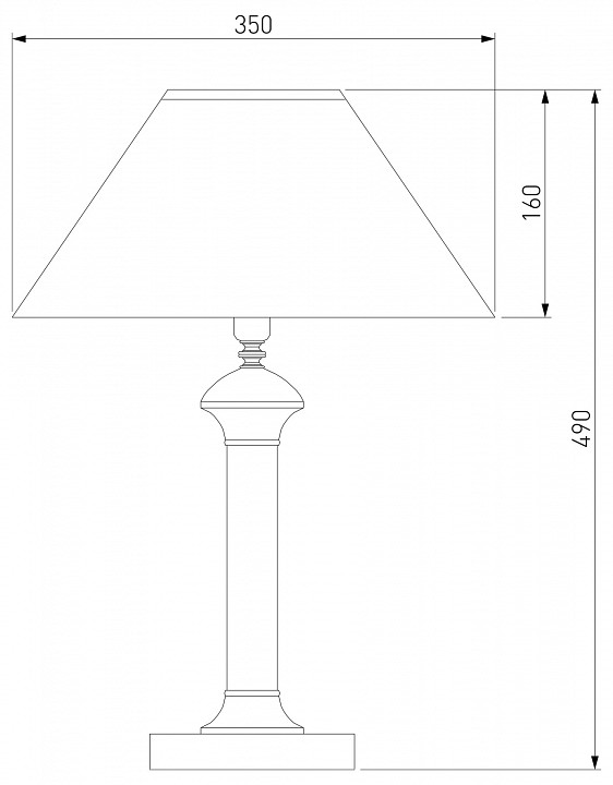 Настольная лампа декоративная Eurosvet Majorka 008/1T RDM (янтарь) - 1