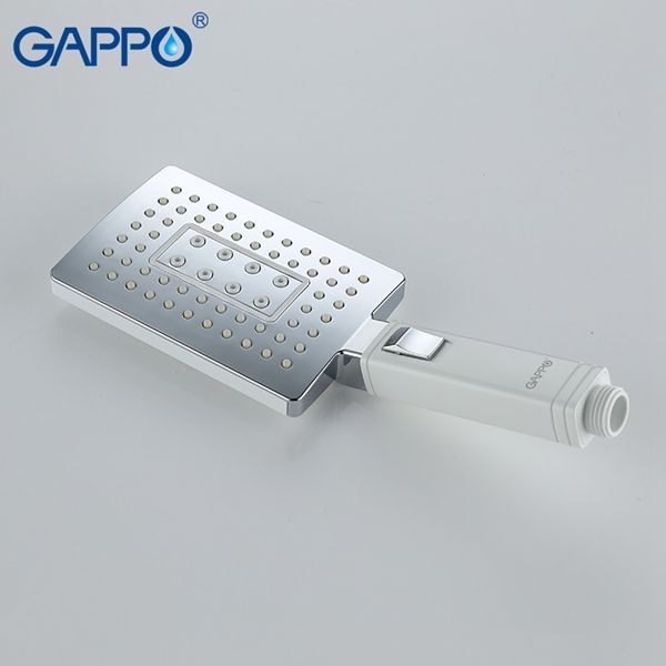 Душевая система Gappo, излив является переключателем на лейку белый/хром G2407-8 - 4