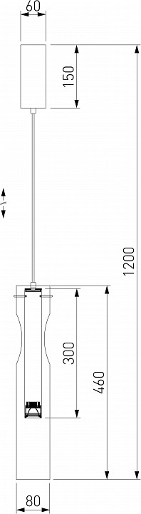 Подвесной светильник Eurosvet Swan 50253/1 LED черный - 3