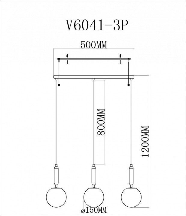 Подвесной светильник Moderli Scrumbel V6041-3P - 1