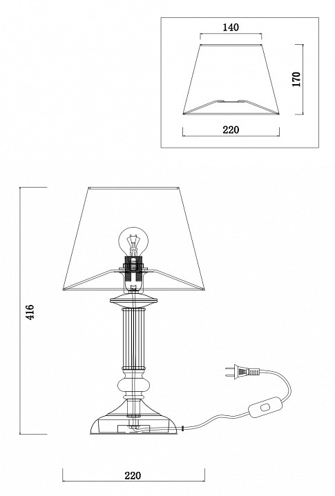 Настольная лампа Freya Ksenia FR2539TL-01G - 4