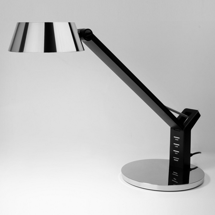 Настольная лампа офисная Eurosvet Slink 80426/1 черный/серебро - 0
