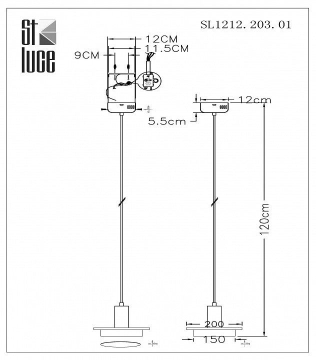 Подвесной светильник ST-Luce Oltarno SL1212.203.01 - 2